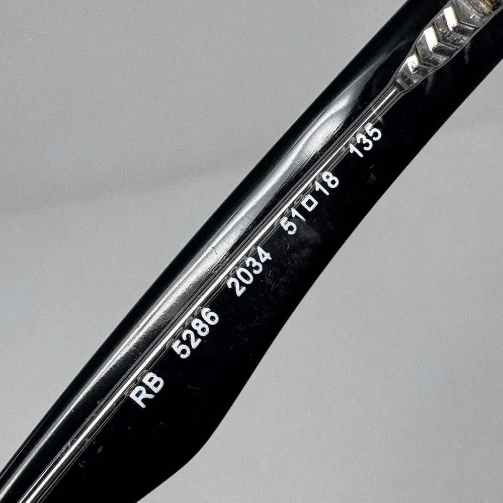 Ray-Ban RB5286 2034 Black Clear Eyeglass Frames 51-18-135 Authentic